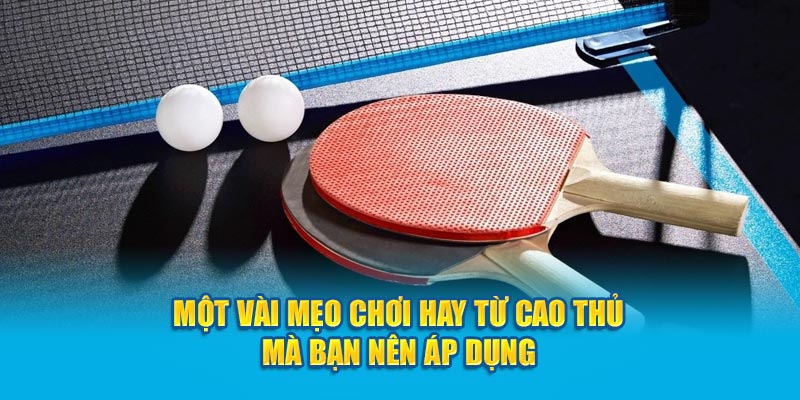 Cá Cược Bóng Bàn OK9 - Chia Sẻ Bí Kíp Chiến Thắng 8 Một vài mẹo chơi hay từ cao thủ mà bạn nên áp dụng